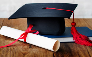 Graduation Cap and Diploma