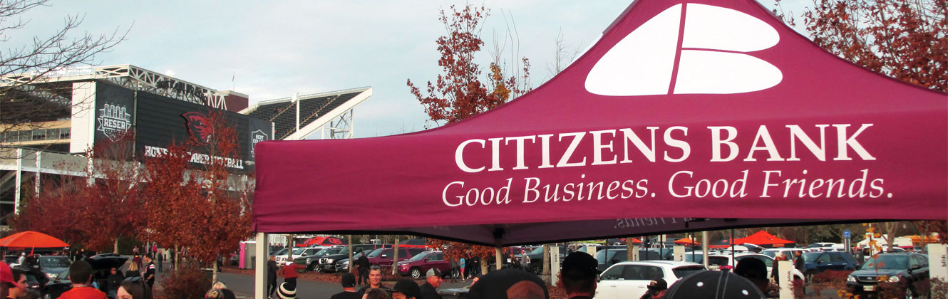 Citizens Bank Tent at OSU Football Game