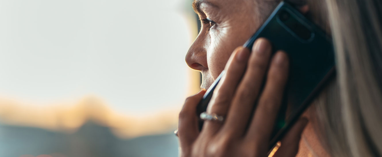 Woman talking on a cellphone