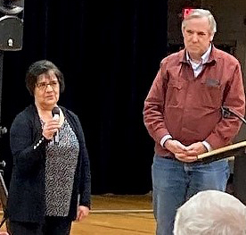 Teresa Smith and Senator Merkley